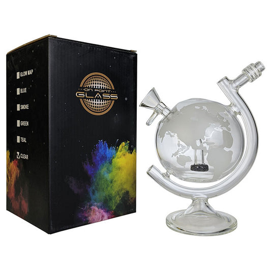 8" Clear World Globe Water Pipe Box Set