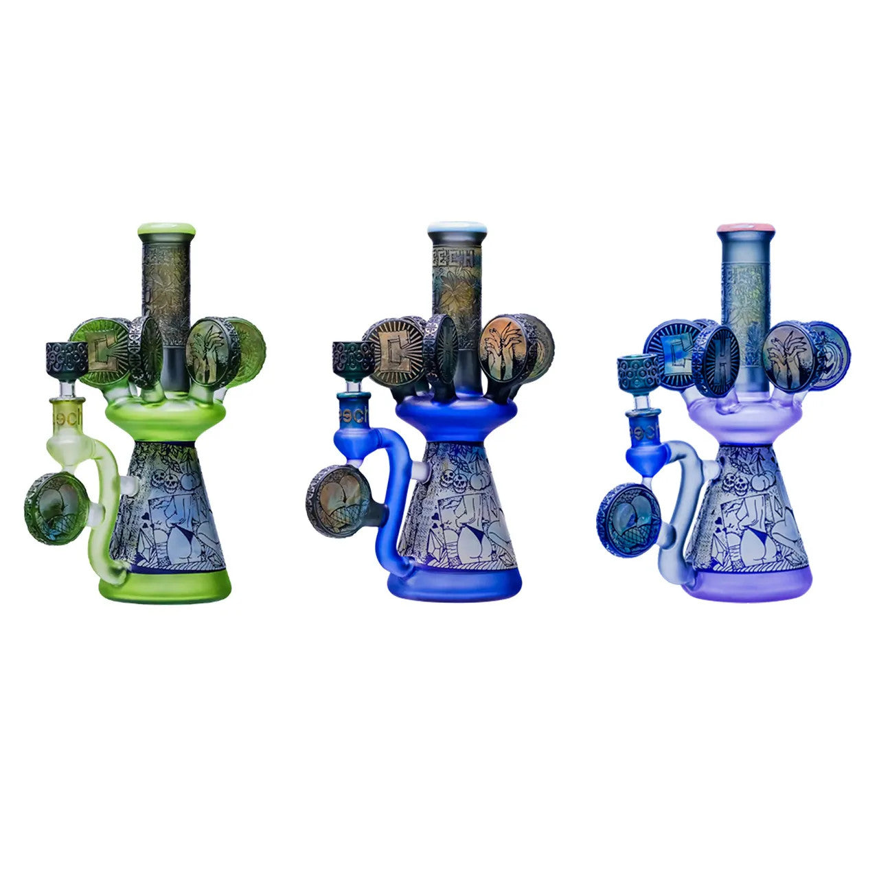 Cheech Glass - 11" Ring Around the Glory Beaker Bong