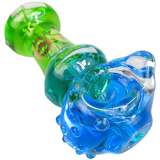 Cheech Glass - 4" Assorted Triple Glycerin Glass Hand Pipe