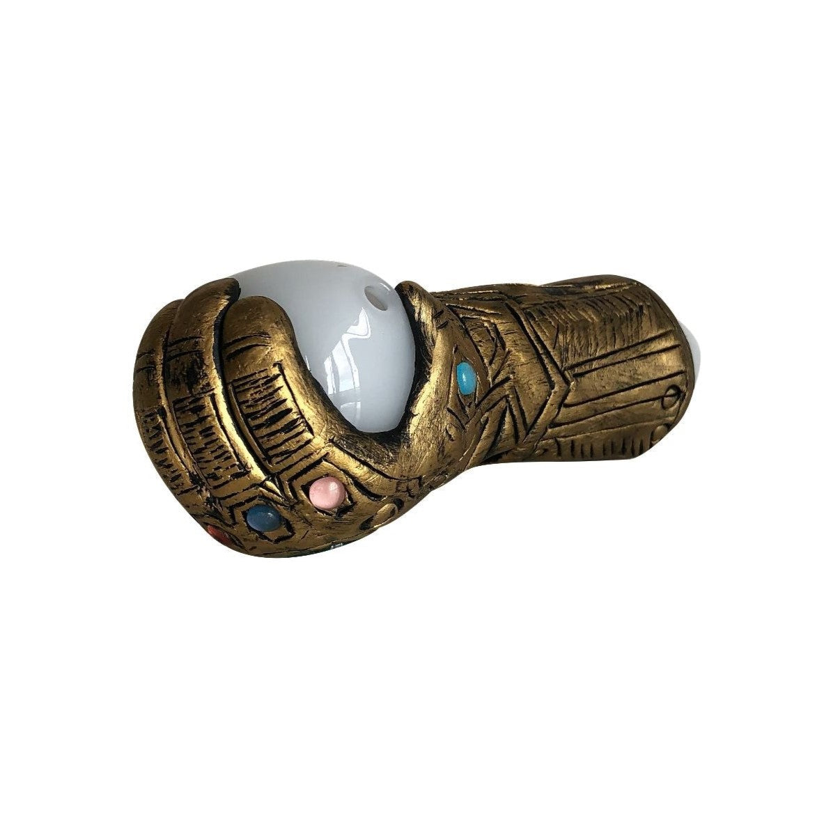 Infinity Stoned Glass Hand Pipe