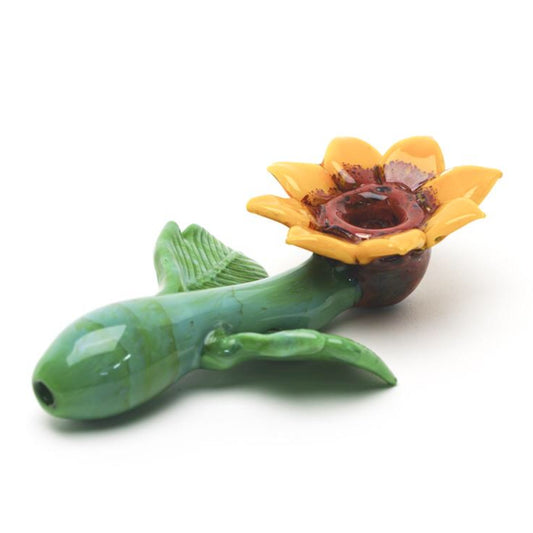 Empire Glassworks Sunflower Sherlock Hand Pipe