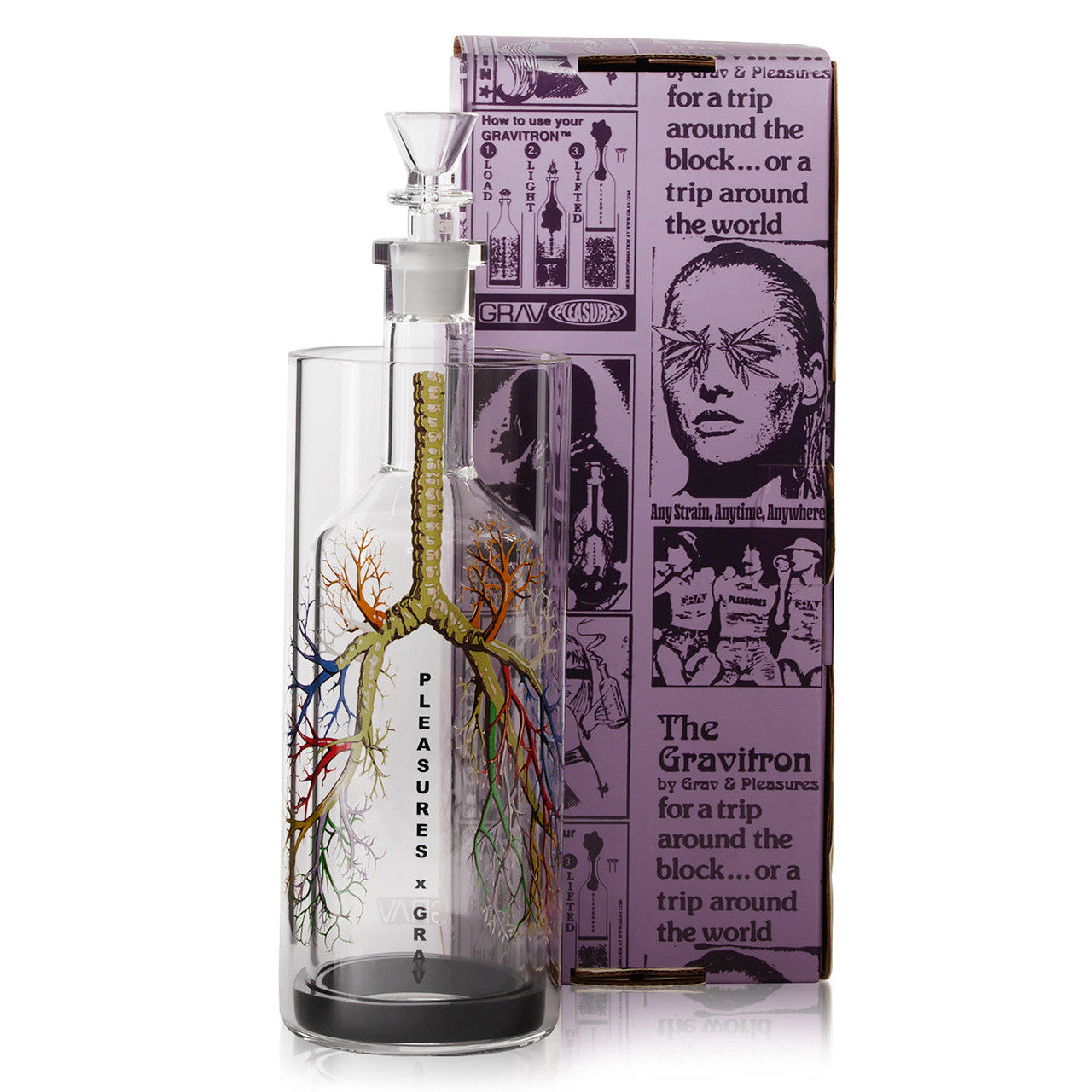 GRAV® X Pleasures - Breathe Again Gravitron Gravity Bong