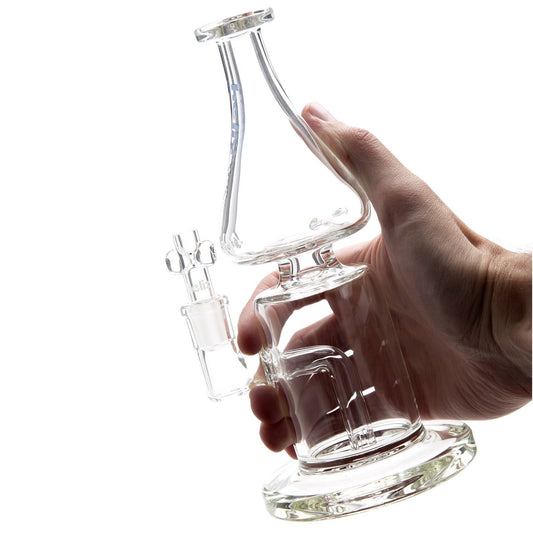 Grav® 9” Helix Flare Base Bong w. Fixed Downstem