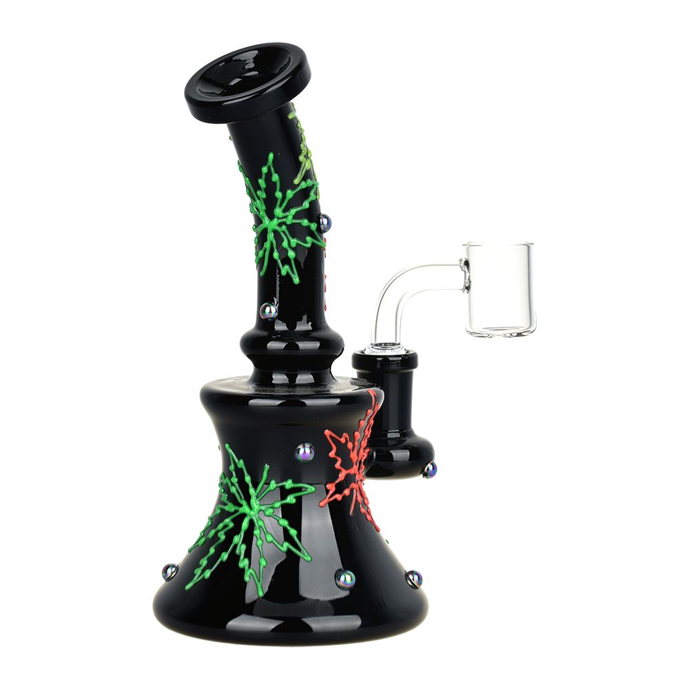 420 Neon Leaf Dab Rig